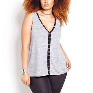 Love & Legend High Low Top with Grommets (GREY)